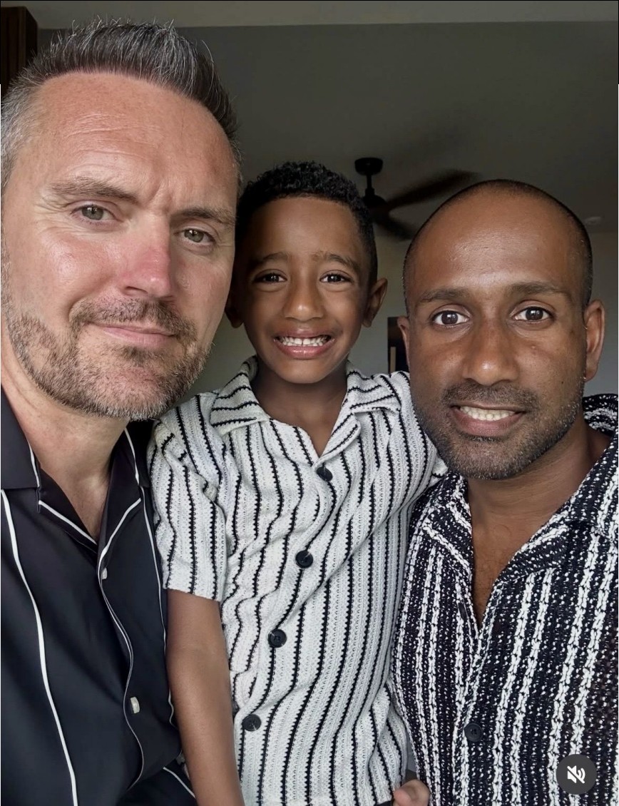 Steve, Jojo and Lewis smiling together